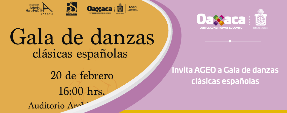 Invita AGEO a Gala de danzas clásicas españolas