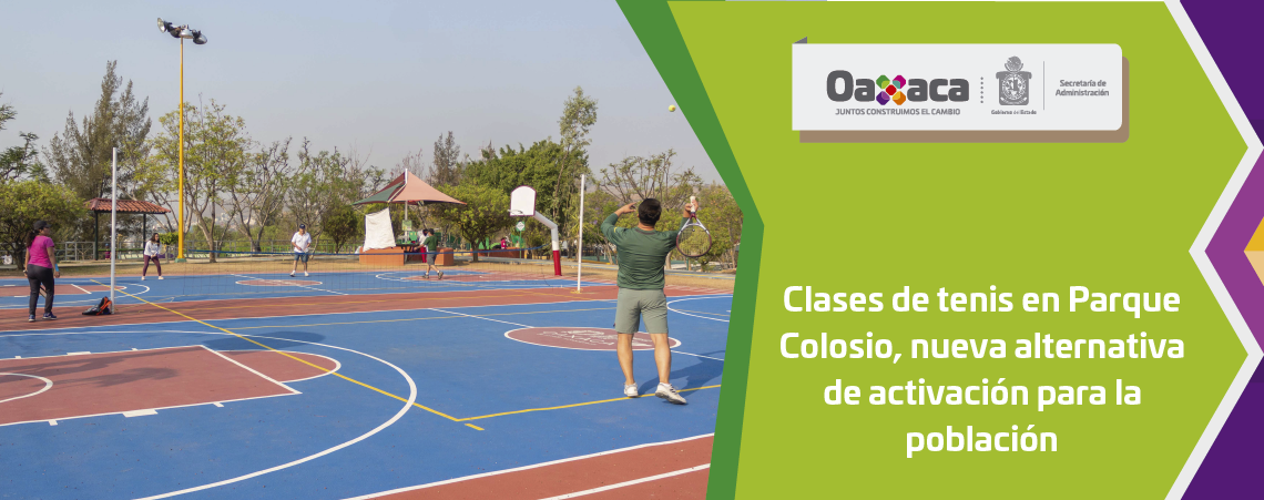 Clases de tenis en Parque Colosio, nueva alternativa de activación para la población