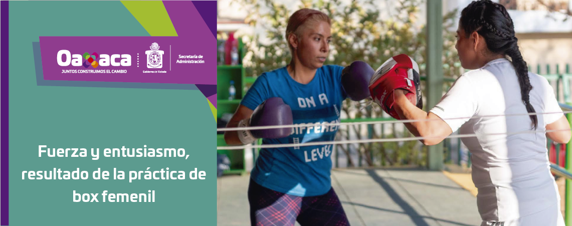 Fuerza y entusiasmo, resultado de la práctica de box femenil