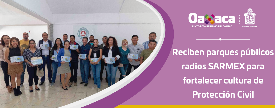 Reciben parques públicos radios SARMEX para fortalecer cultura de Protección Civil