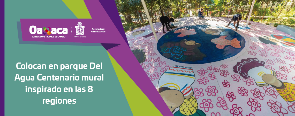 Colocan en parque Del Agua Centenario mural inspirado en las 8 regiones