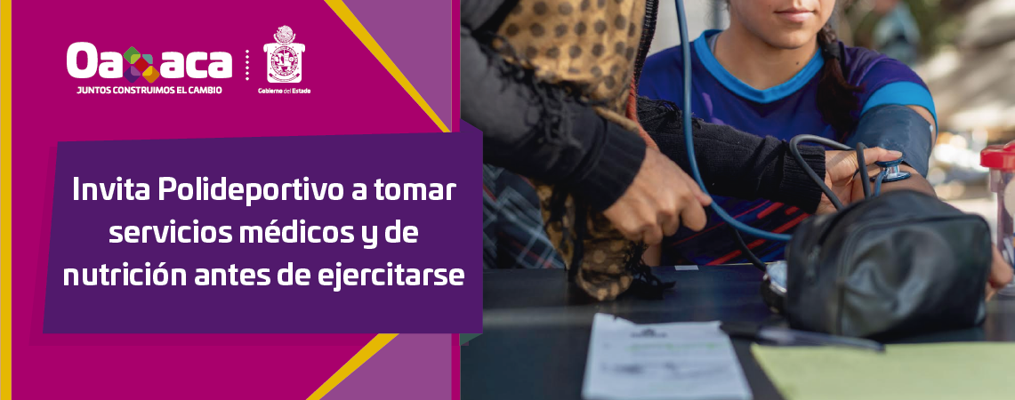 Invita Polideportivo a tomar servicios médicos y de nutrición antes de ejercitarse