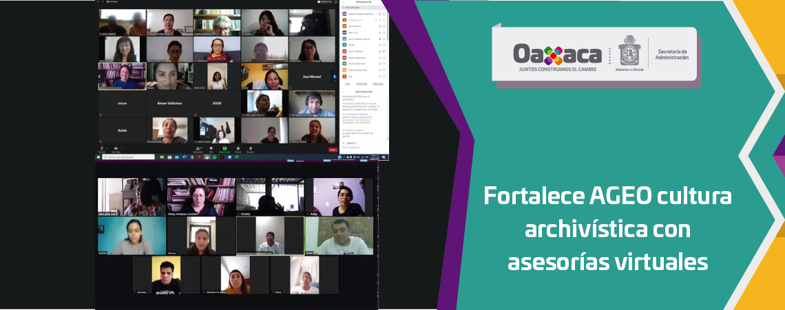 Fortalece AGEO cultura archivística con asesorías virtuales