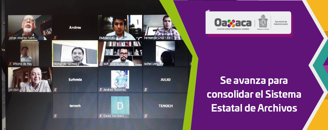 Se avanza para consolidar el Sistema Estatal de Archivos