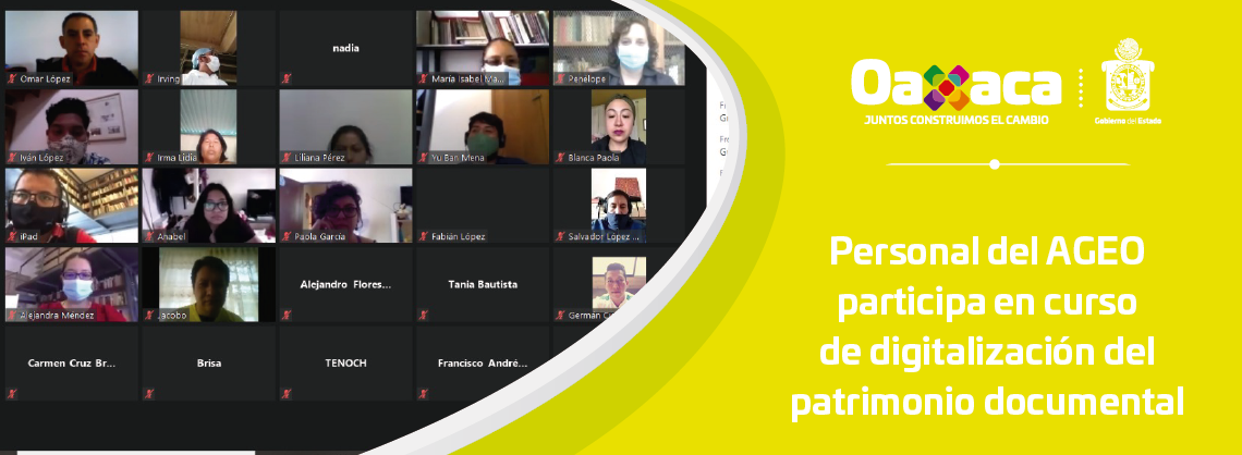 Personal del AGEO participa en curso de digitalización del patrimonio documental