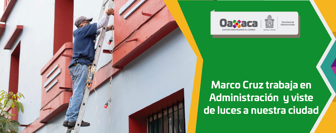 Marco Cruz trabaja en Administración y viste de luces a nuestra ciudad