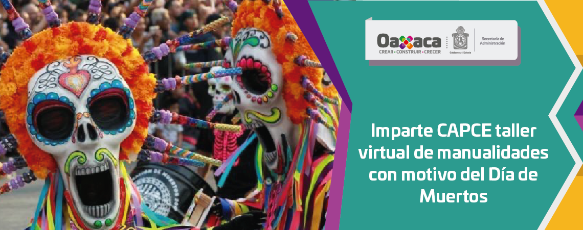 Imparte CAPCE taller virtual de manualidades con motivo del Día de Muertos