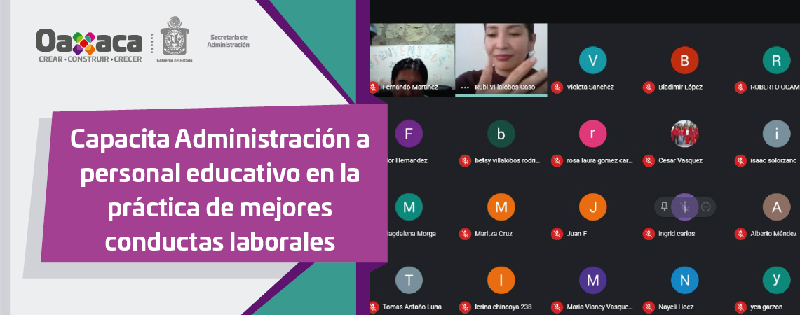 Capacita Administración a personal educativo en la práctica de mejores conductas laborales