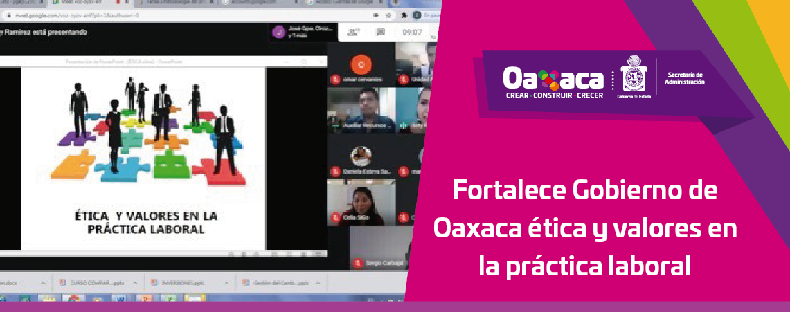 Fortalece Gobierno de Oaxaca ética y valores en la práctica laboral