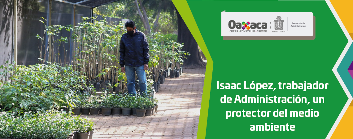 Isaac López, trabajador de Administración, un protector del medio ambiente