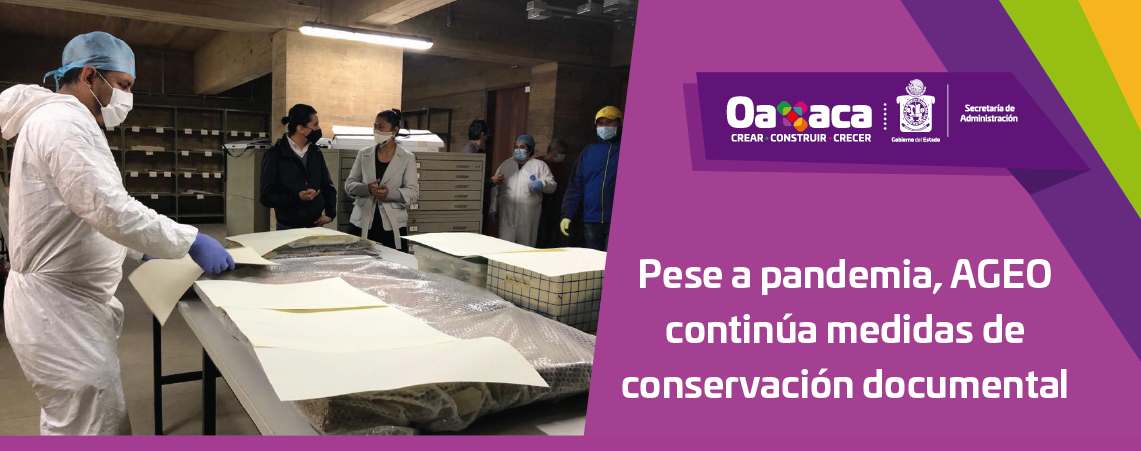 Pese a pandemia, AGEO continúa medidas de conservación documental