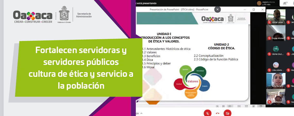 Fortalecen servidoras y servidores públicos cultura de ética y servicio a la población