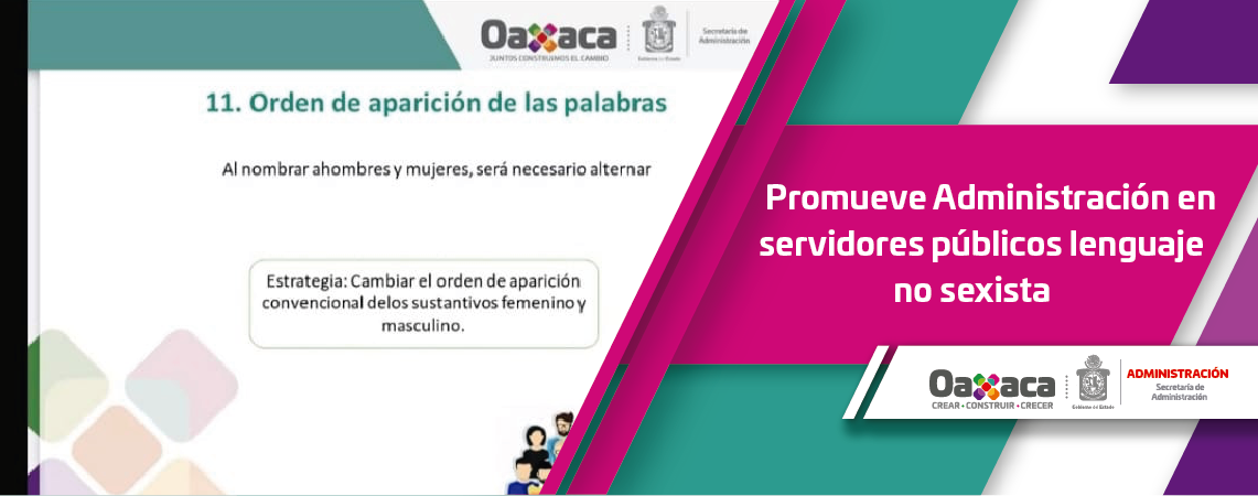 Promueve Administración en servidores públicos lenguaje no sexista