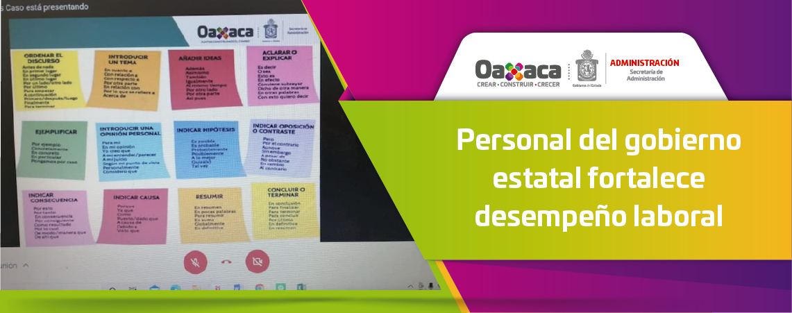 Personal del gobierno estatal fortalece desempeño laboral