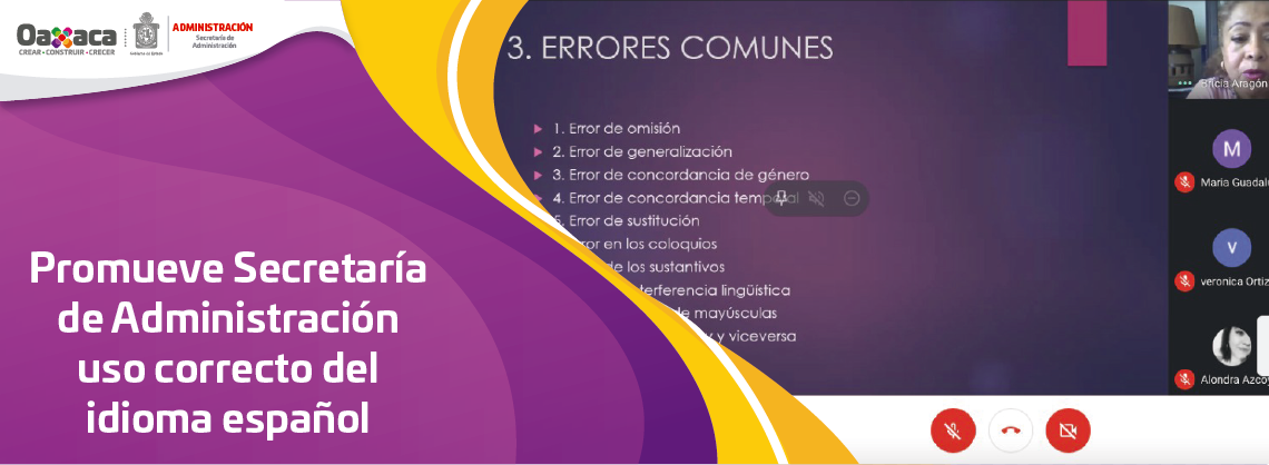 Promueve Secretaría de Administración uso correcto del idioma español