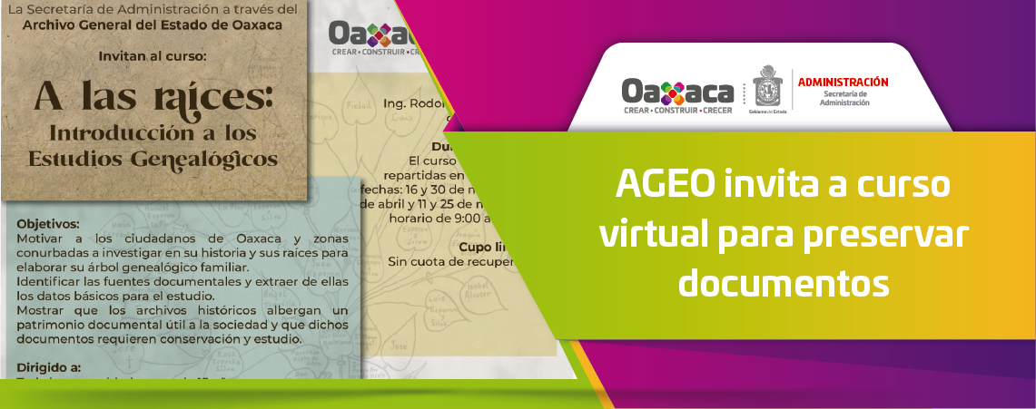 AGEO invita a curso virtual para preservar documentos