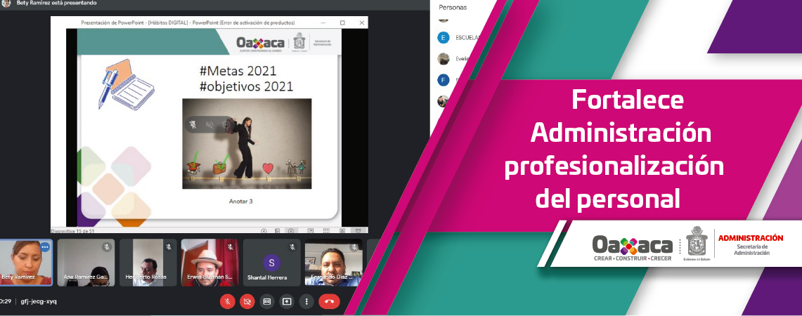 Fortalece Administración profesionalización del personal
