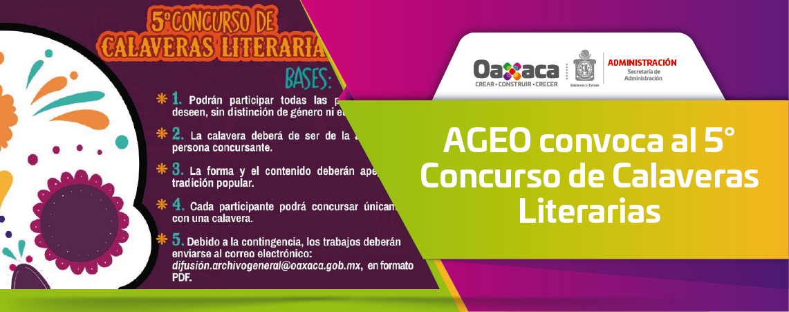 AGEO convoca al 5° Concurso de Calaveras Literarias