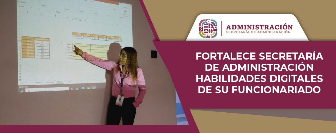 Fortalece Secretaría de Administración habilidades digitales de su funcionariado