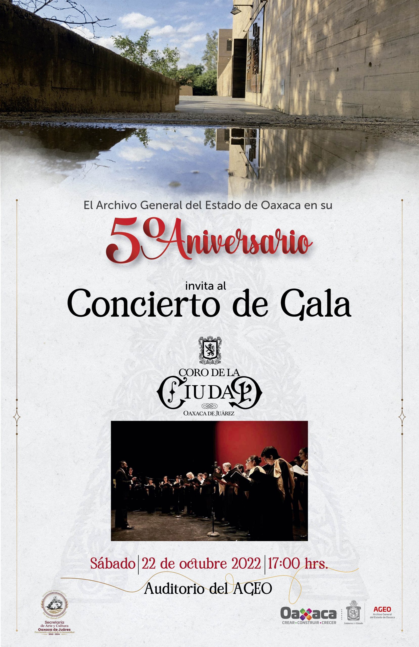 5º. Aniversario del AGEO Concierto de Gala con el Coro de la Ciudad