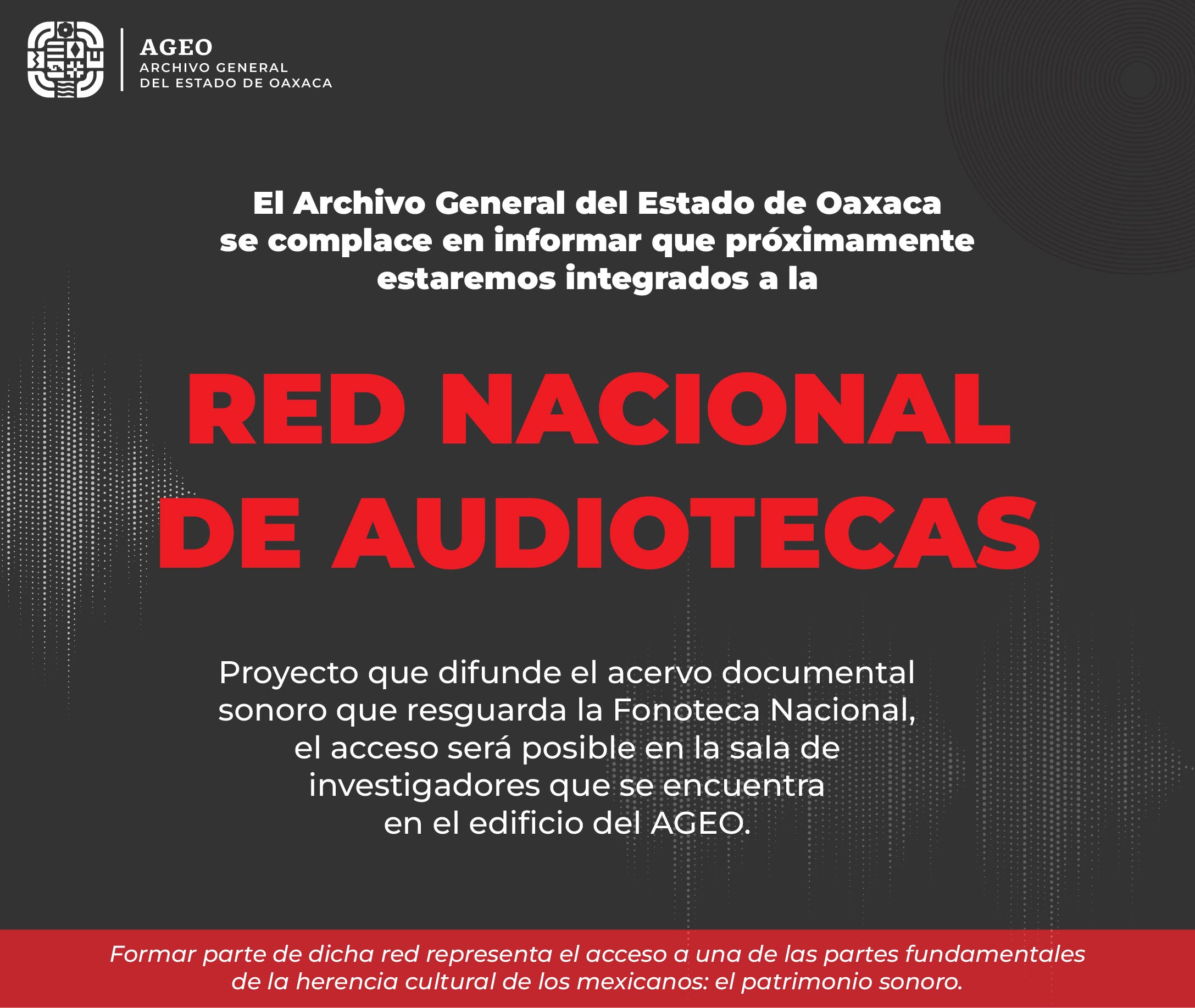 Integración a la Red Nacional de Audiotecas