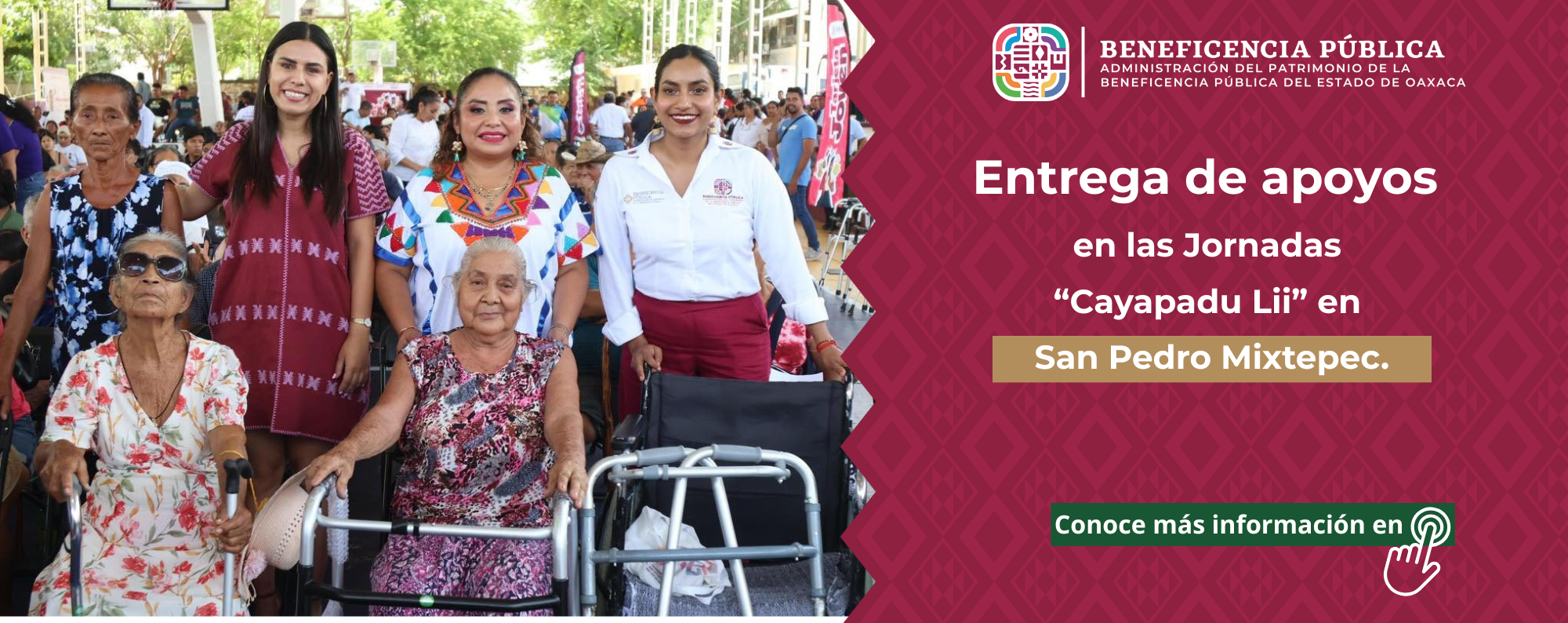 ENTREGA DE APOYOS DEL PROGRAMA “CAYAPADU LII” EN SAN PEDRO MIXTEPEC