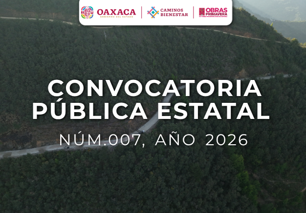 CONVOCATORIA PÚBLICA ESTATAL NÚM. 007, AÑO 2026