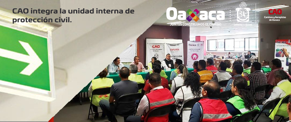 CAO integra la unidad interna de protección civil. CAO integra la unidad interna de protección civil.