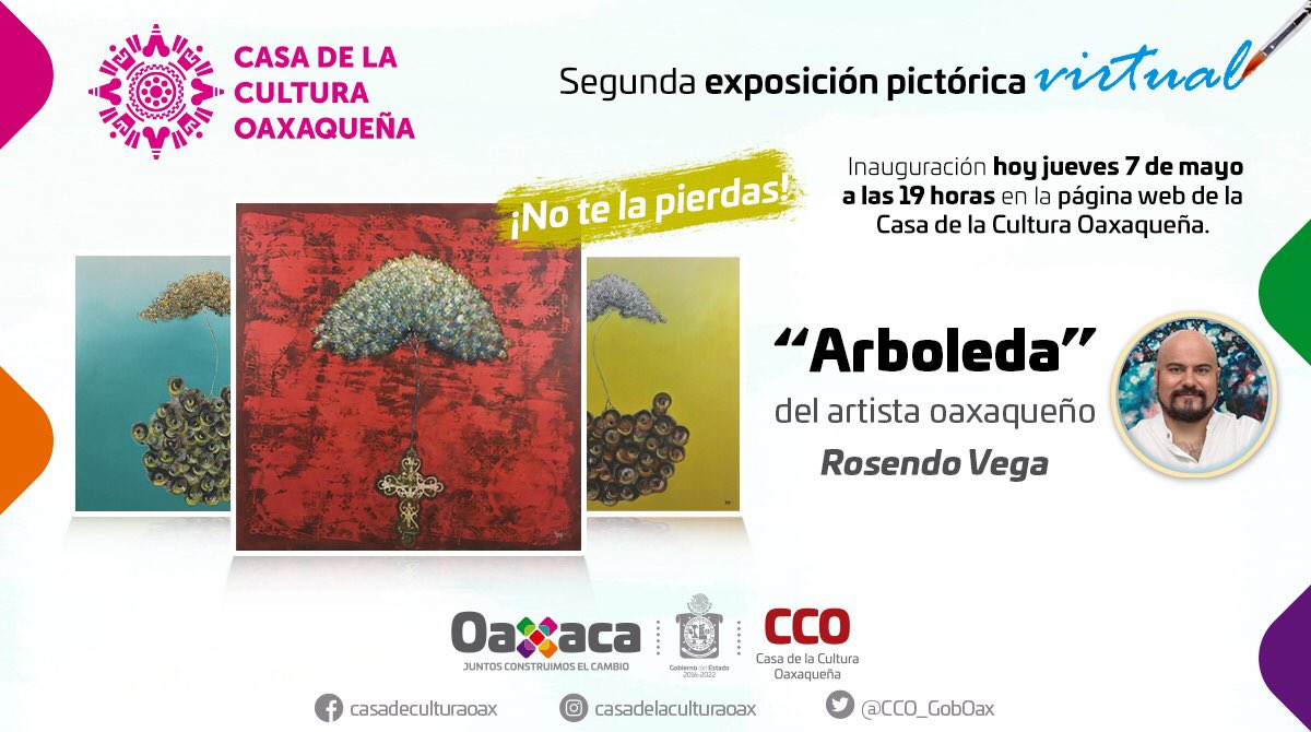“Arboleda” de Rosendo Vega, segunda exposición pictórica virtual de la CCO “Arboleda” de Rosendo Vega, segunda exposición pictórica virtual de la CCO