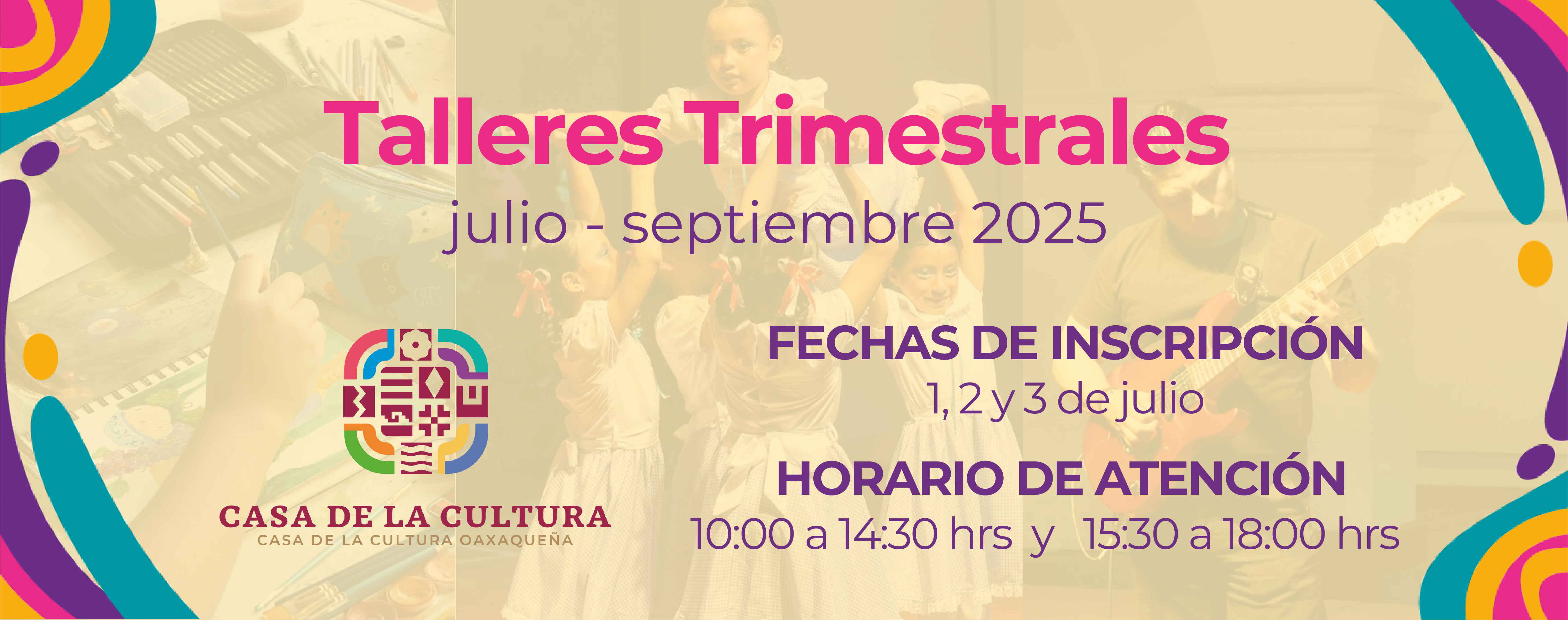 Inscripciones a los Talleres de Formación Artística de la CCO