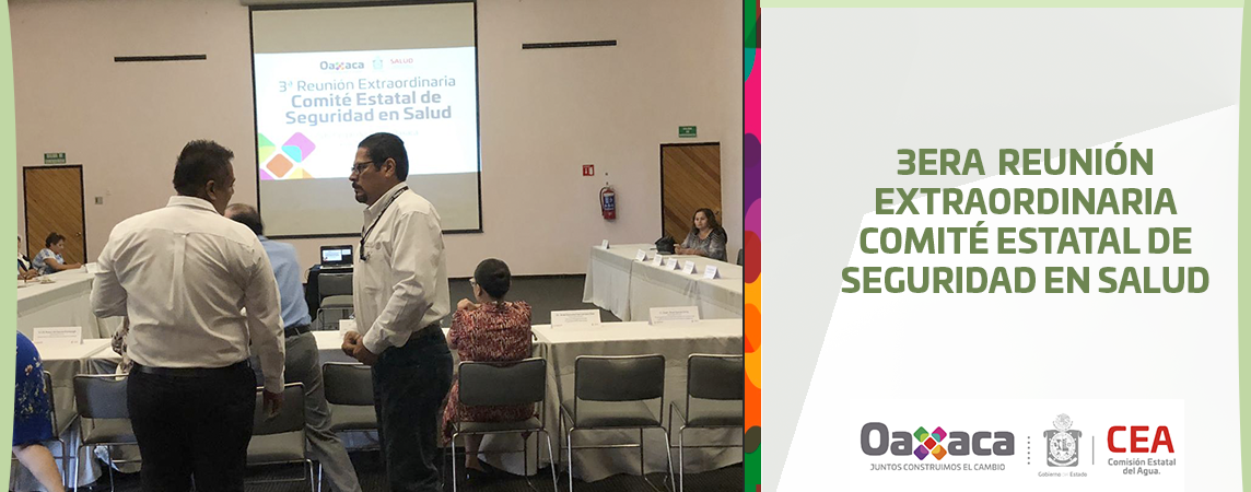 3ª REUNIÓN EXTRAORDINARIA COMITÉ ESTATAL DE SEGURIDAD EN SALUD 3ª REUNIÓN EXTRAORDINARIA COMITÉ ESTATAL DE SEGURIDAD EN SALUD