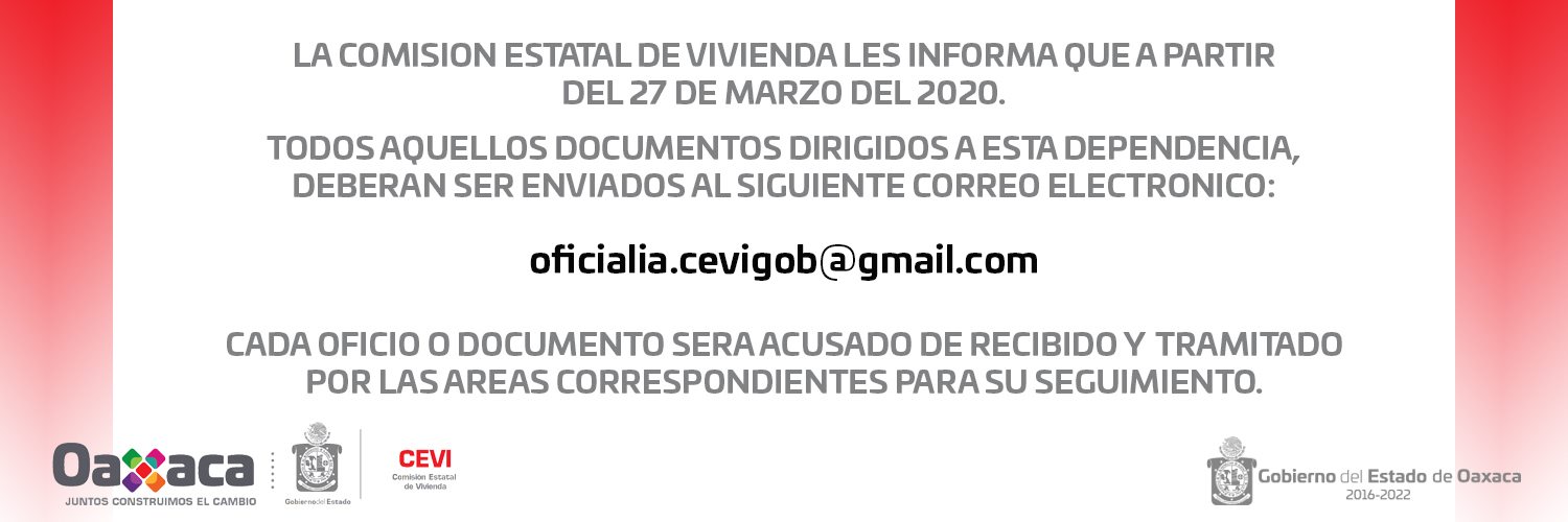 CEVI correo oficial para recibir documentación