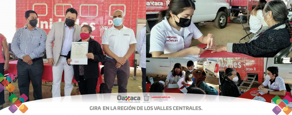 SE BRINDAN LOS SERVICIOS DE SALUD A LAS FAMILIAS DE LA REGIÓN “VALLES CENTRALES”, DISTRITO CENTRO Y TLACOLULA DEL 12 AL 14 DE ENERO DEL 2022.