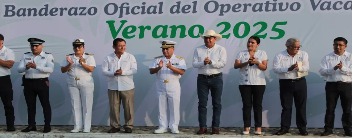 El operativo Vacacional Verano 2025 en Huatulco, compromiso de los tres niveles de gobierno.