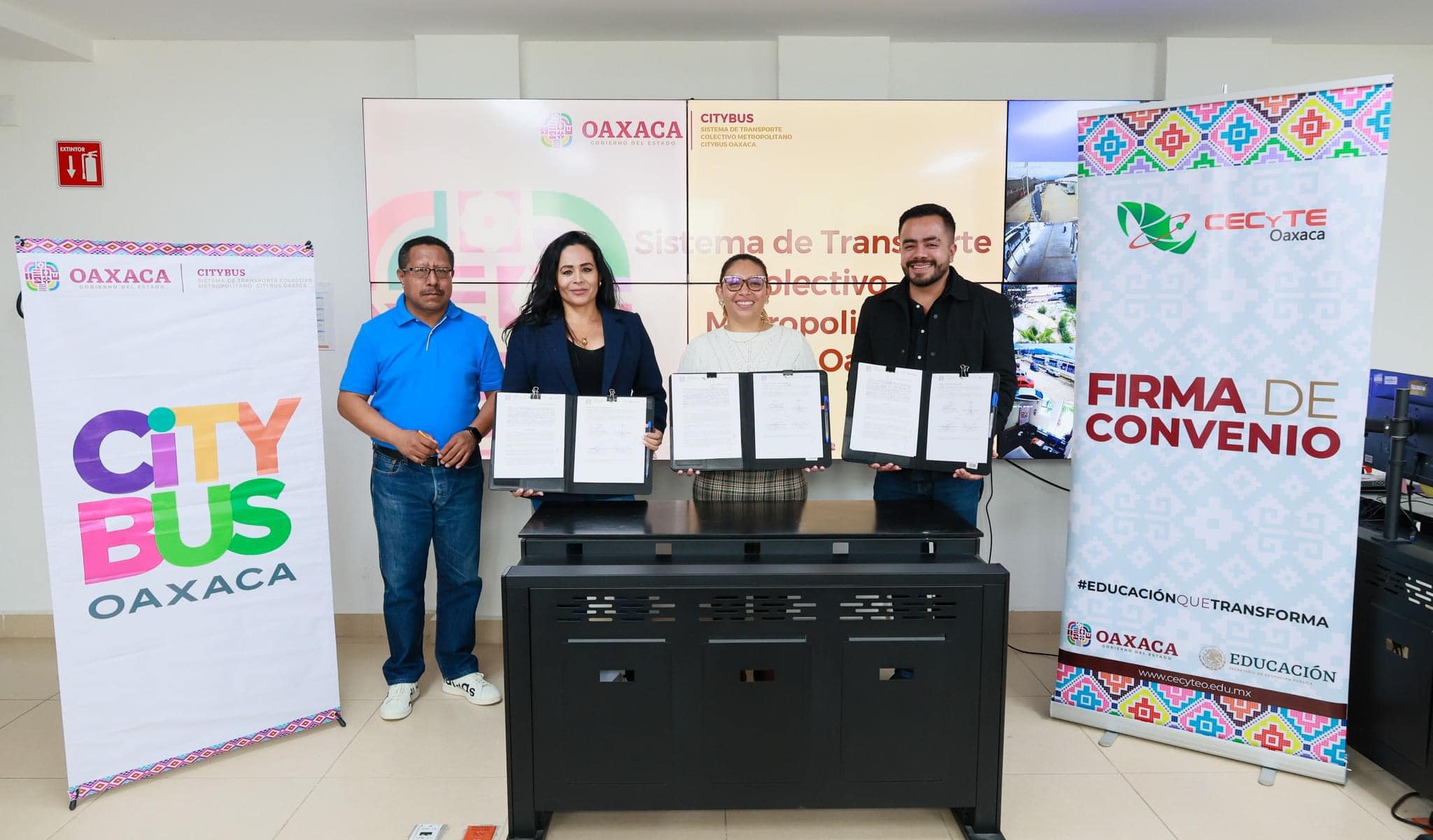 CityBus y CECyTE Oaxaca firman convenio de colaboración en beneficio de estudiantes