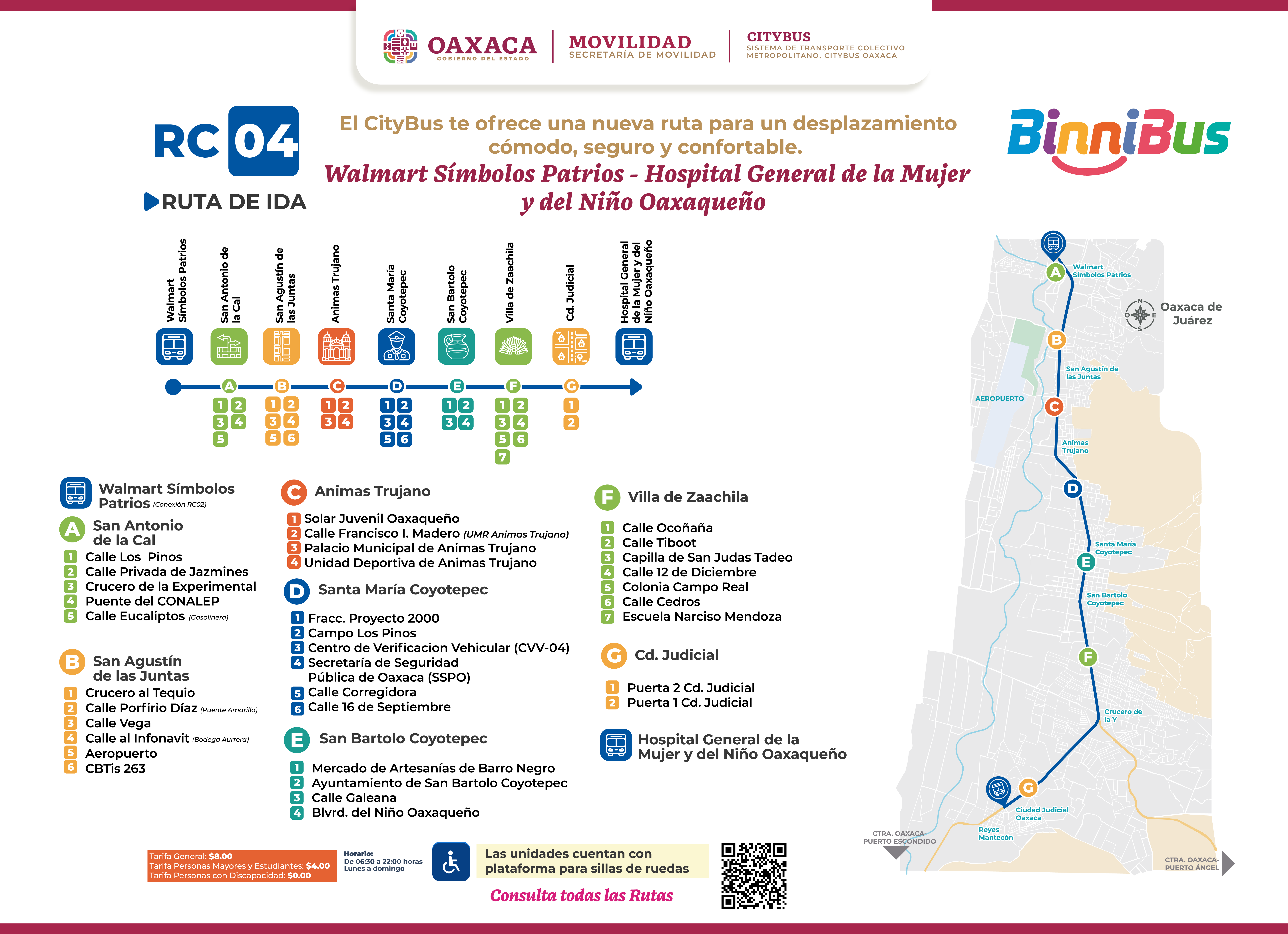mapa citybus CR04-01