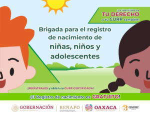 Los niños de los 0 a los 6 años deben realizar su registro de nacimiento de forma gratuita