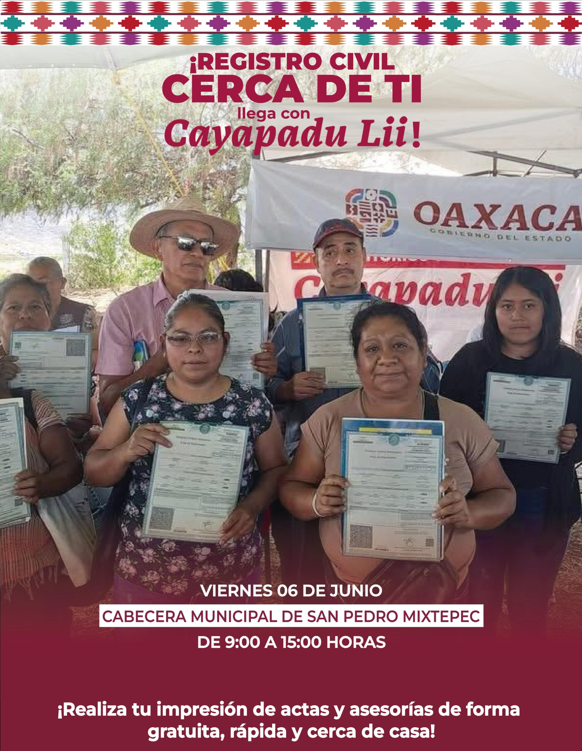 REGISTRO CIVIL CERCA DE TI LLEGÓ A LA COSTA DE OAXACA