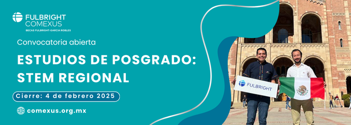 Convocatoria abierta | Convocatoria STEM-Regional para estudios de Posgrado.