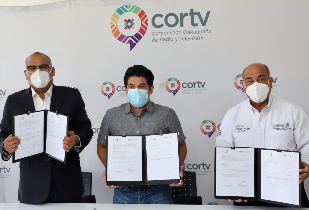 IEEPO, Cortv y Ayuntamiento de Jalapa de Díaz  fortalecen la educación a distancia