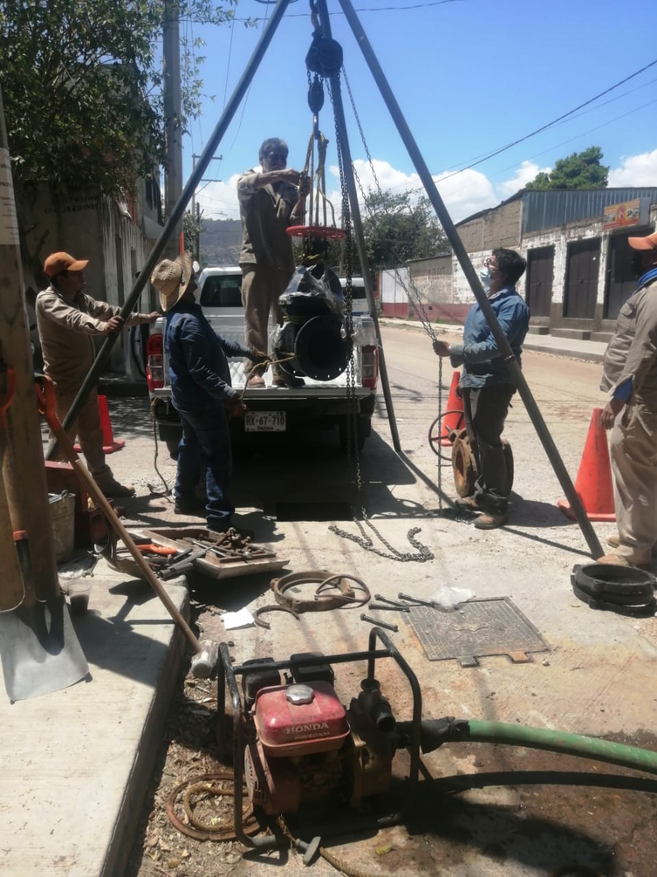 Continúan acciones de mantenimiento en infraestructura hidráulica: SAPAO