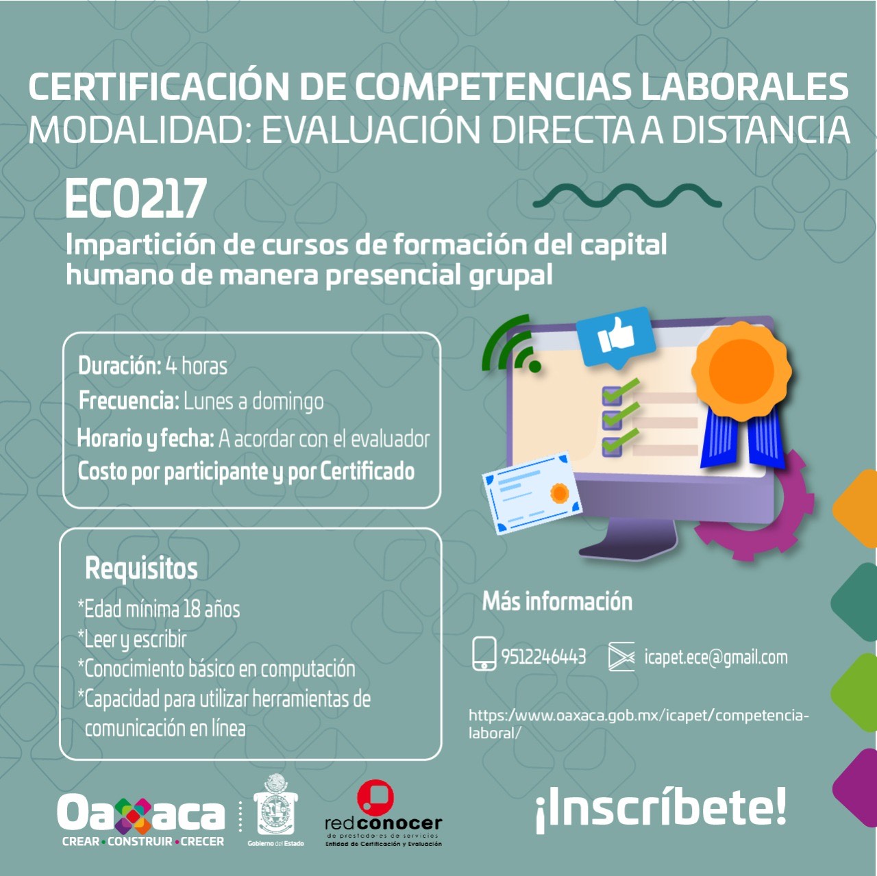 Certifica tus competencias laborales con el Icapet