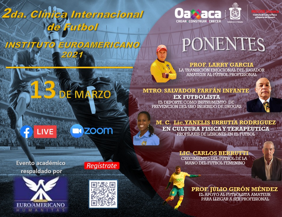 Realizará el Incude la Segunda Clínica de Futbol Internacional