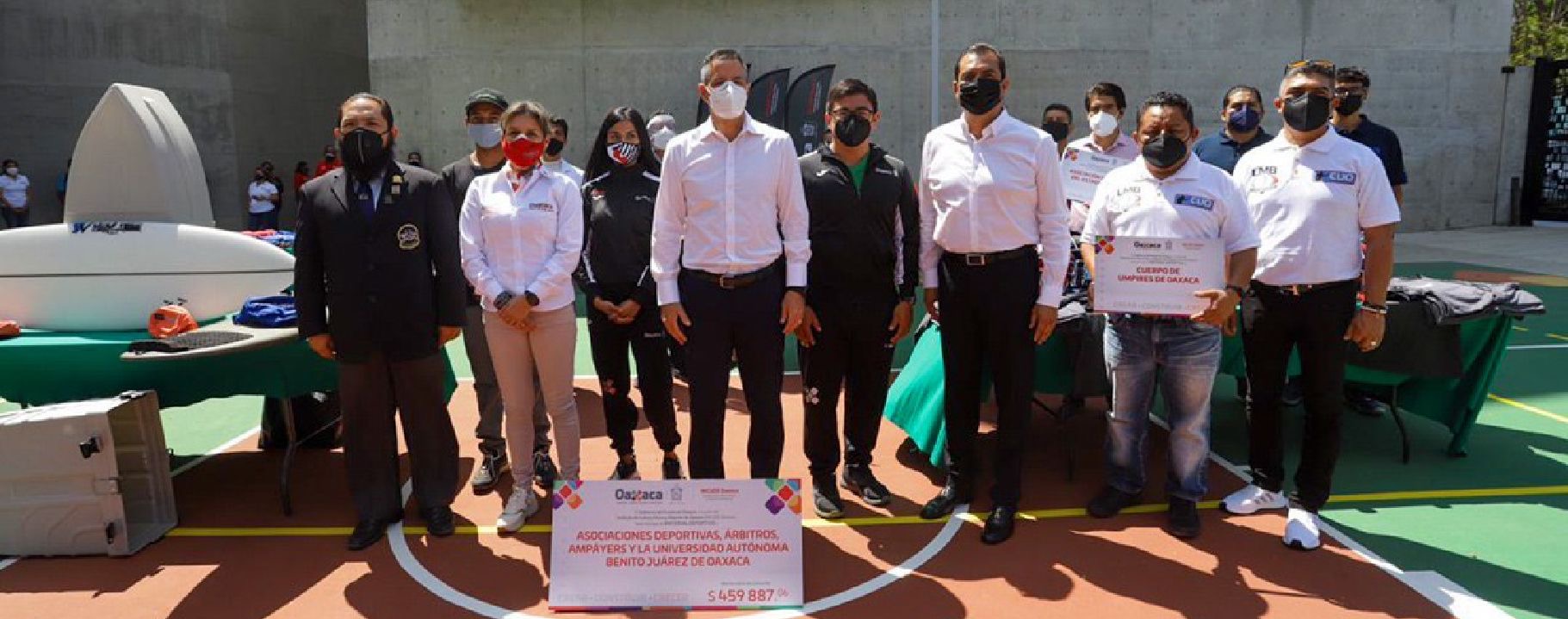 Entrega AMH material deportivo a organismos deportivos de Oaxaca por más de 400 mil pesos