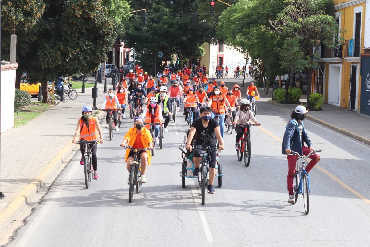 Con «Rodada Naranja» SMO y Semovi llaman a erradicar la violencia contra mujeres y niñas