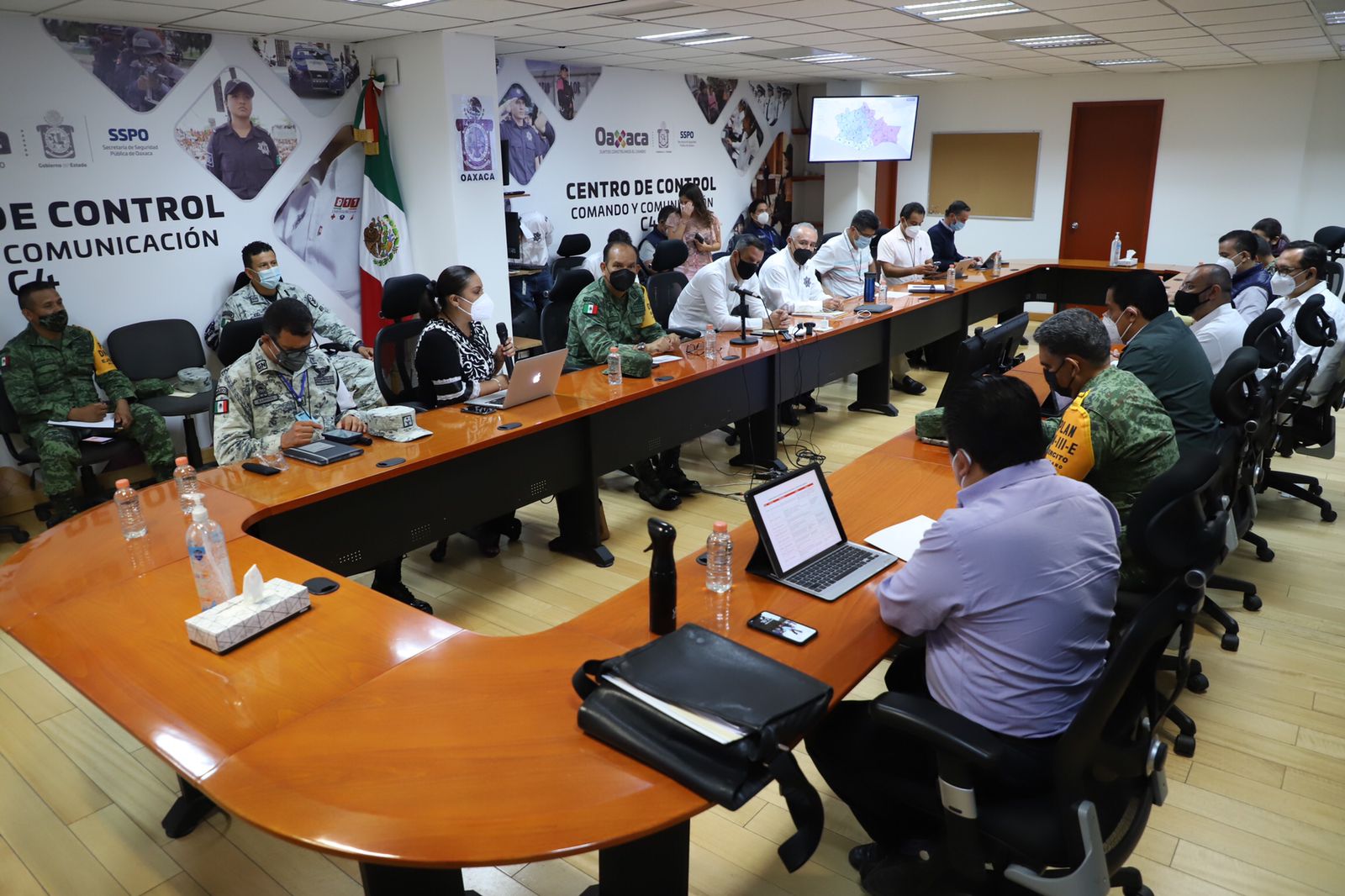 Queda instalado el Centro de Mando de la Mesa de Seguridad  sobre el proceso electoral en Oaxaca