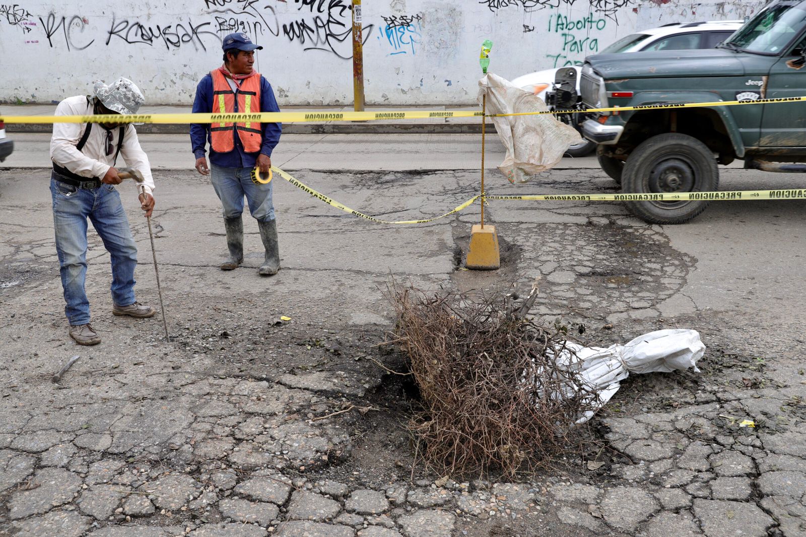 Implementa SAPAO labores emergentes de evaluación y supervisión en asentamiento ubicado cerca del Parque del Amor