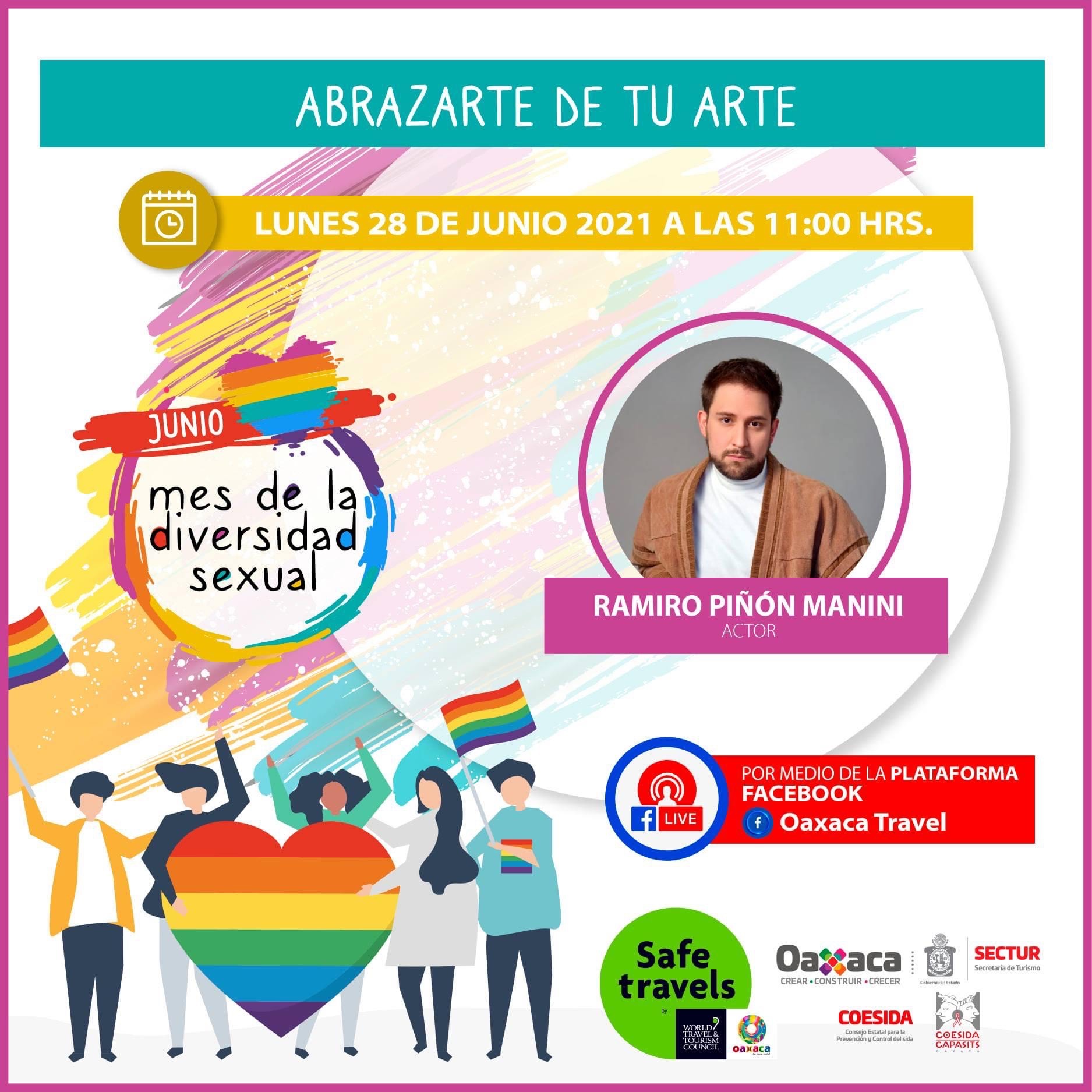 Se suma Sectur Oaxaca a la conmemoración del mes de la diversidad sexual