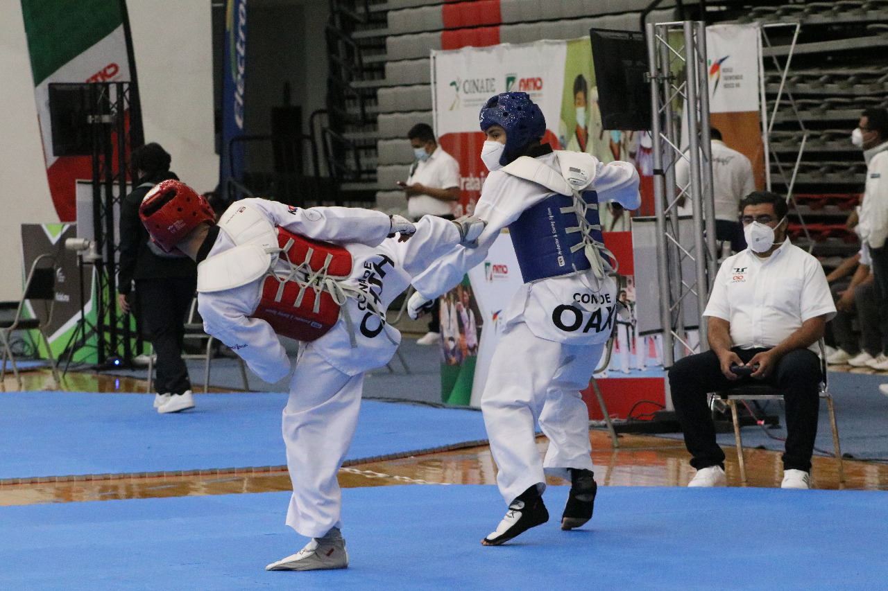 Llegó el oro para Oaxaca en la modalidad de combate del taekwondo en Juegos Nacionales
