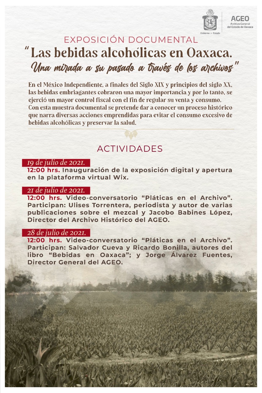 AGEO invita a la exposición virtual sobre el mezcal y otras bebidas de Oaxaca